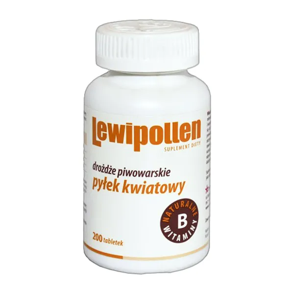 Lewipollen z drożdży piwowarskich z pyłkiem kwiatowym 200 tabletek zdjęcie