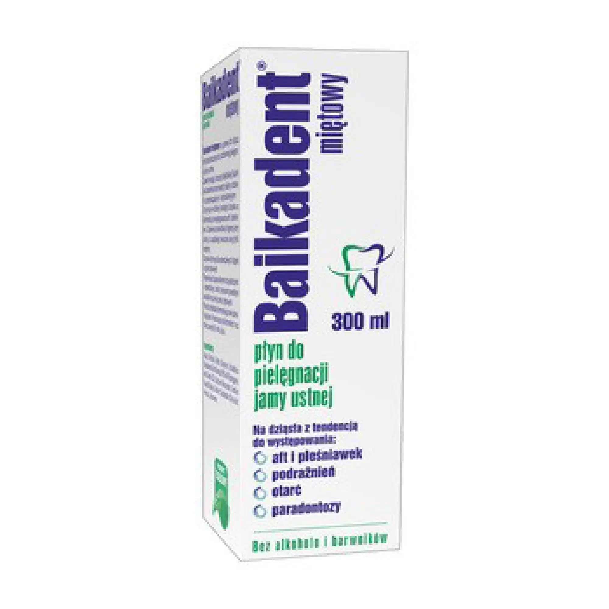 Baikadent, płyn do jamy ustnej, smak miętowy, 300 ml zdjęcie