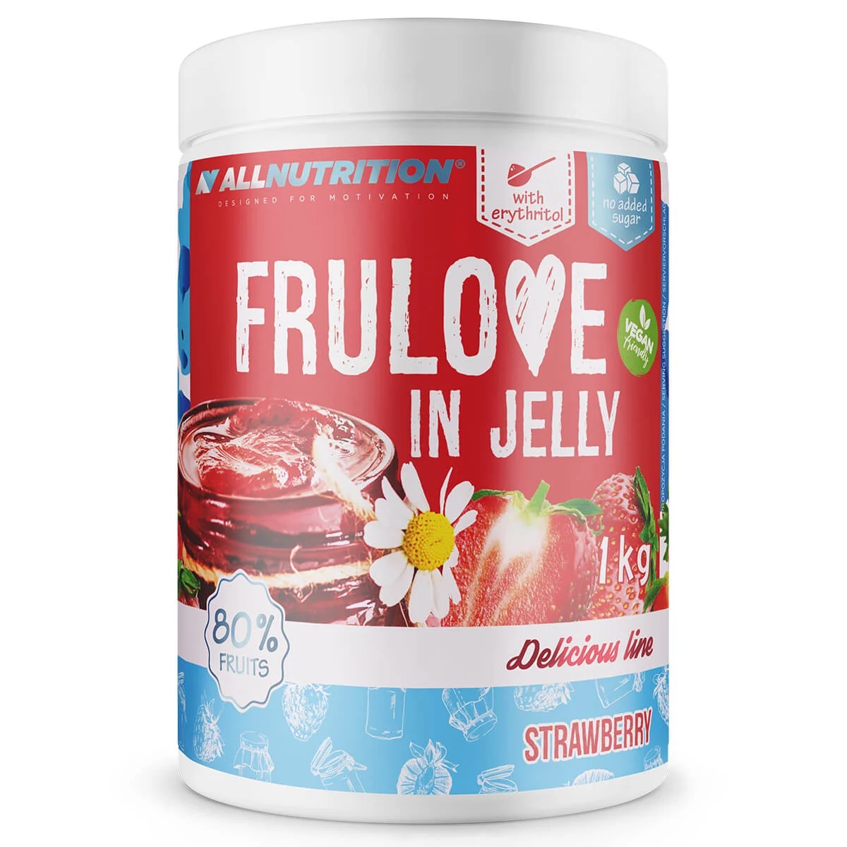Allnutrition Frulove In Jelly Strawberry, 1000 g