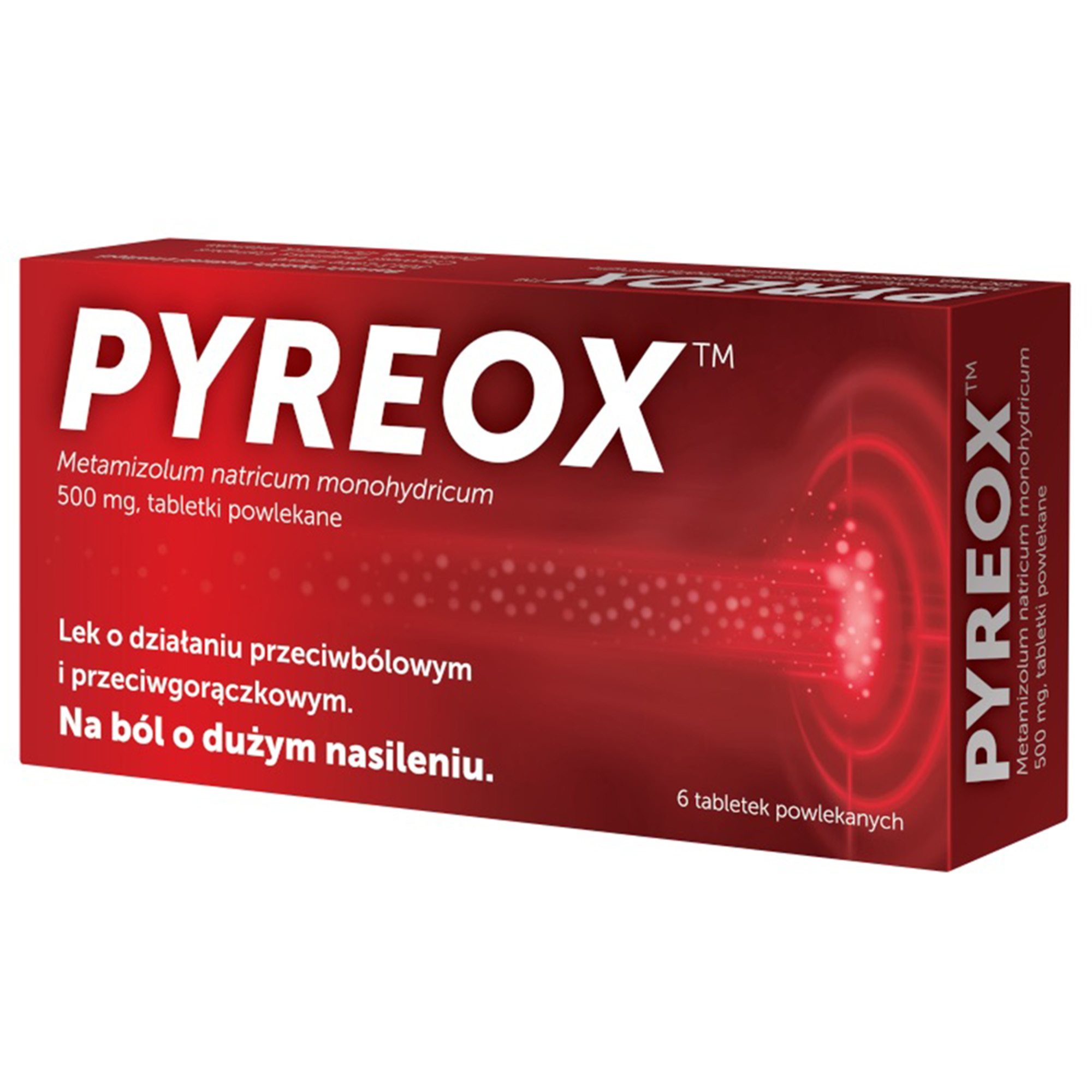 Pyreox, 500 mg, 6 tabletek powlekanych zdjęcie