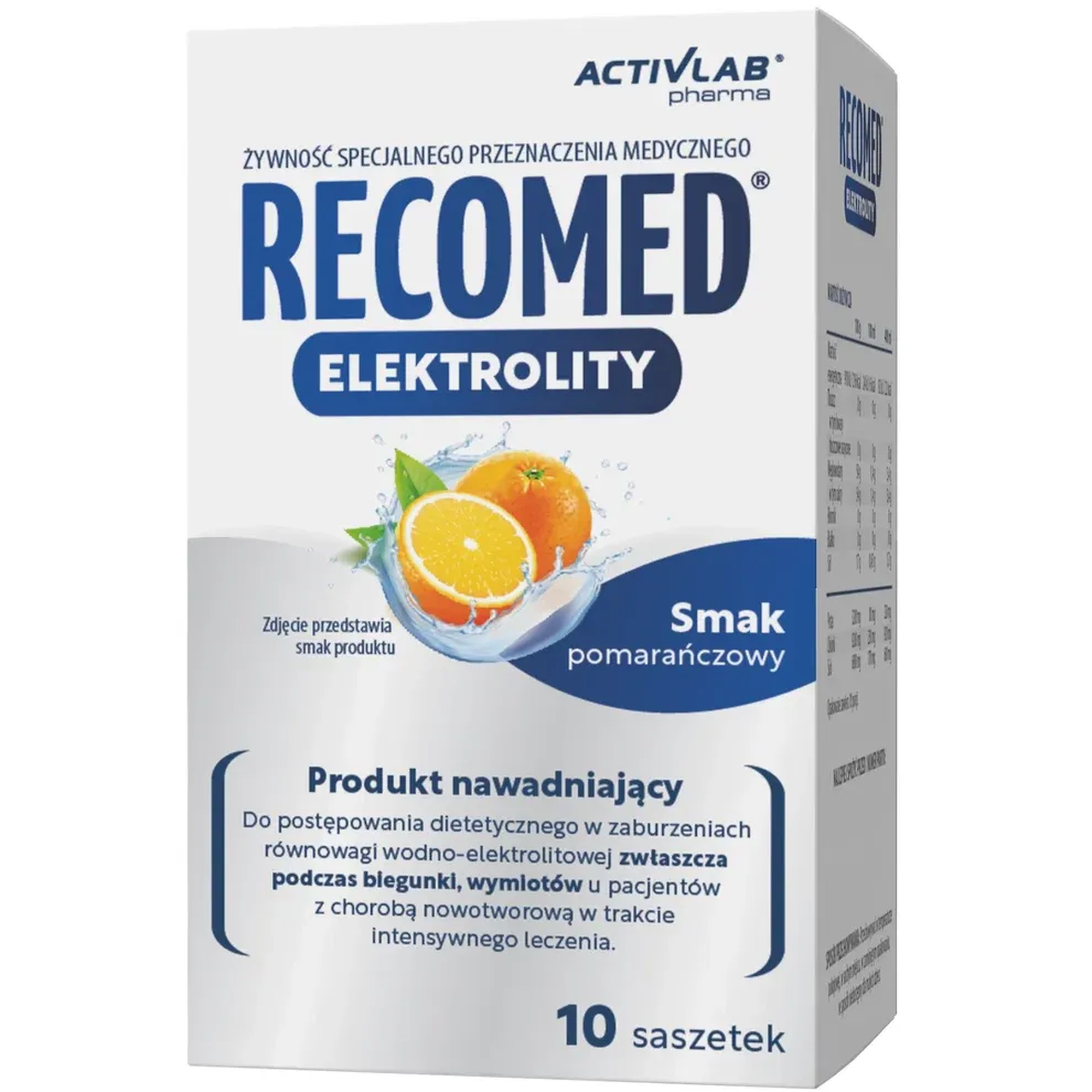 ActivLab RecoMed Elektrolity smak pomarańczowy, 10 saszetek zdjęcie