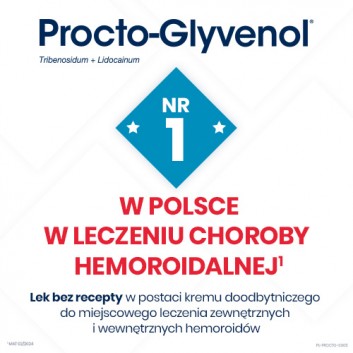 Procto-Glyvenol, (50 mg + 20 mg)/g, krem doodbytniczy, 30 g