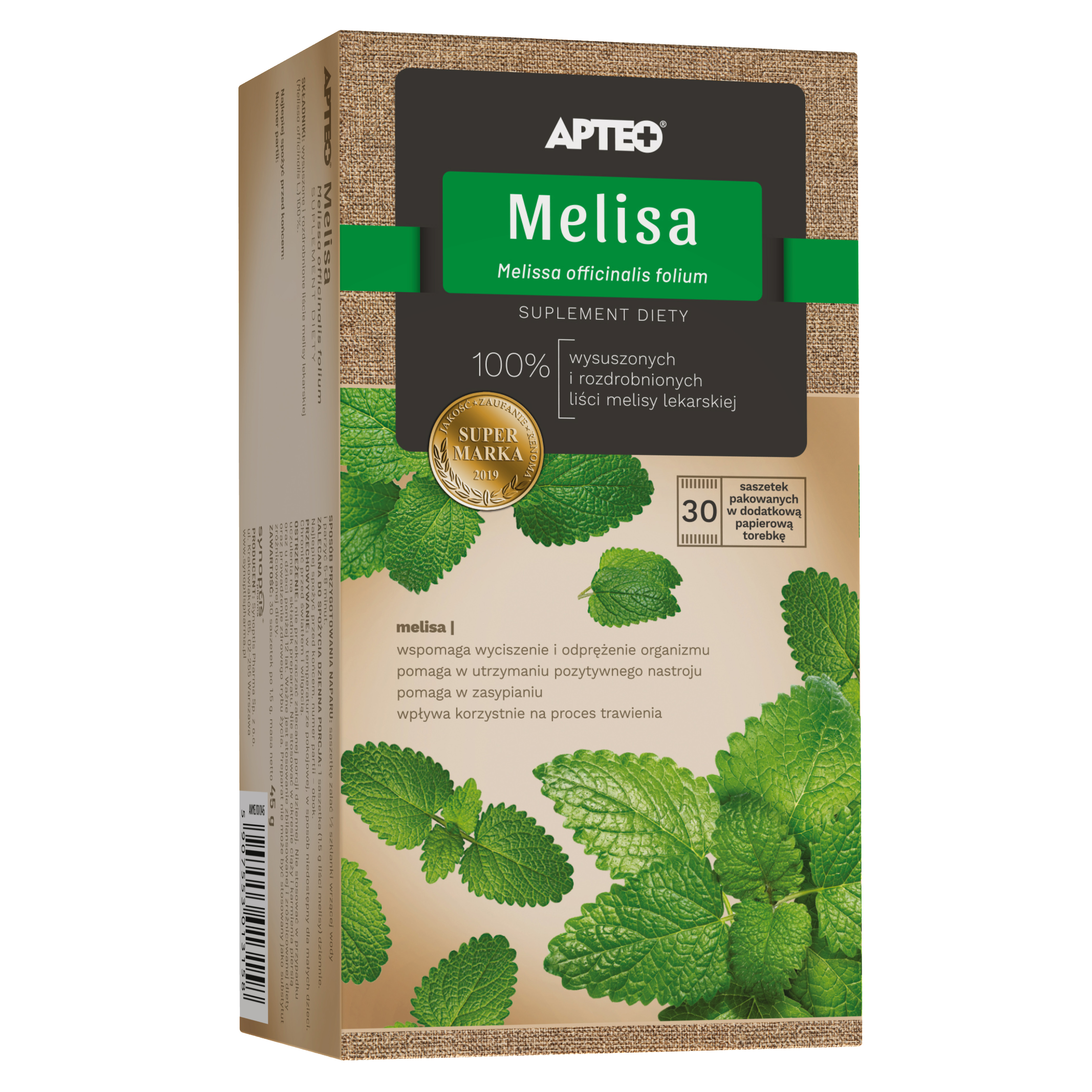 Apteo Melisa 30 saszetek zdjęcie