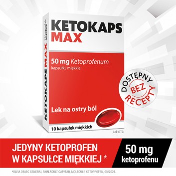 Ketokaps Max 50 mg 10 kapsułek