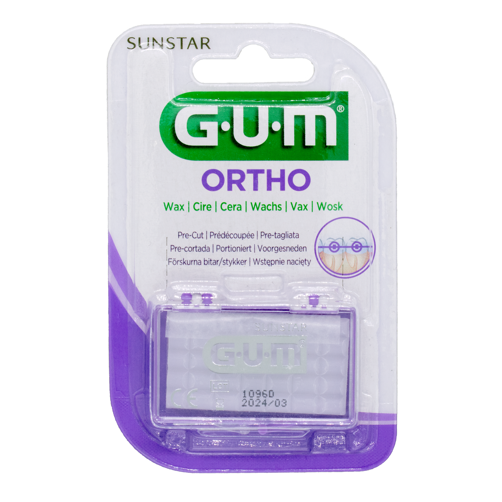 GUM Ortho wosk ortodontyczny bezsmakowy 1 sztuka zdjęcie