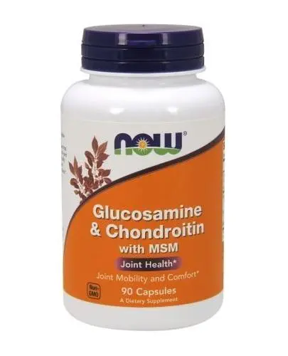 Now Foods Glucosamine & Chondroitin z MSM 90 kapsułek zdjęcie