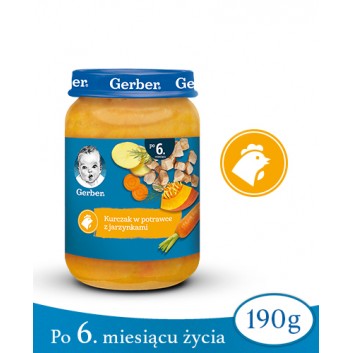 Nestlé Gerber Kurczak w potrawce z jarzynkami po 6 miesiącu 190 g