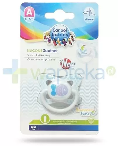 Canpol Babies smoczek silikonowy symetryczny 0-6m kolekcja wakacyjna [23/460] zdjęcie