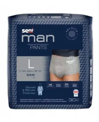 Seni Man Pants, Majtki chłonne, 5 kropli, rozmiar L, 30 sztuk zdjęcie