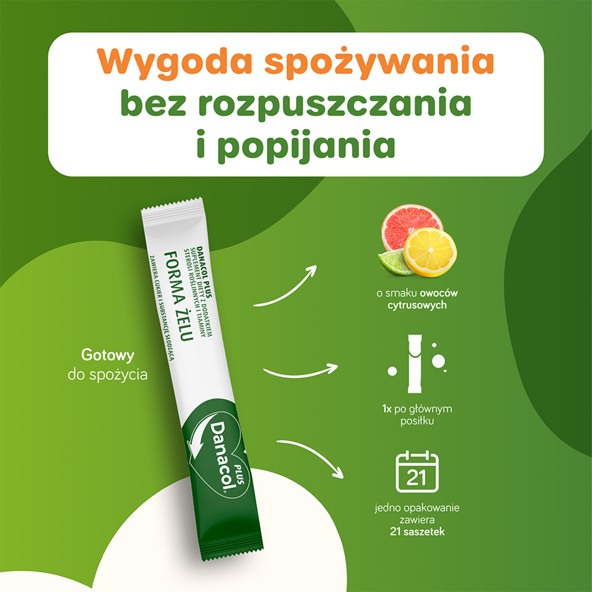 Danacol Plus 21 saszetek