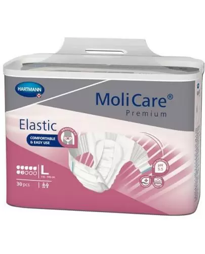 Hartmann MoliCare Premium Elastic pieluchomajtki 7 kropli rozmiar L 30 sztuk zdjęcie