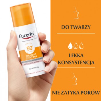 Eucerin Sun Pigment Control SPF 50+, fluid ochronny przeciw przebarwieniom, 50 ml