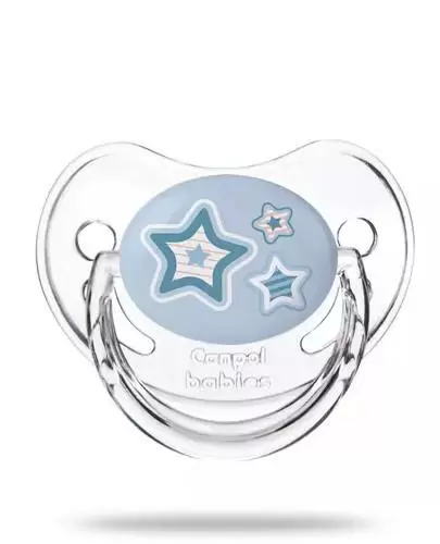 Canpol Babies Newborn Baby smoczek silikonowy anatomiczny 6-18m niebieski 1 sztuka [22/566_blu] zdjęcie