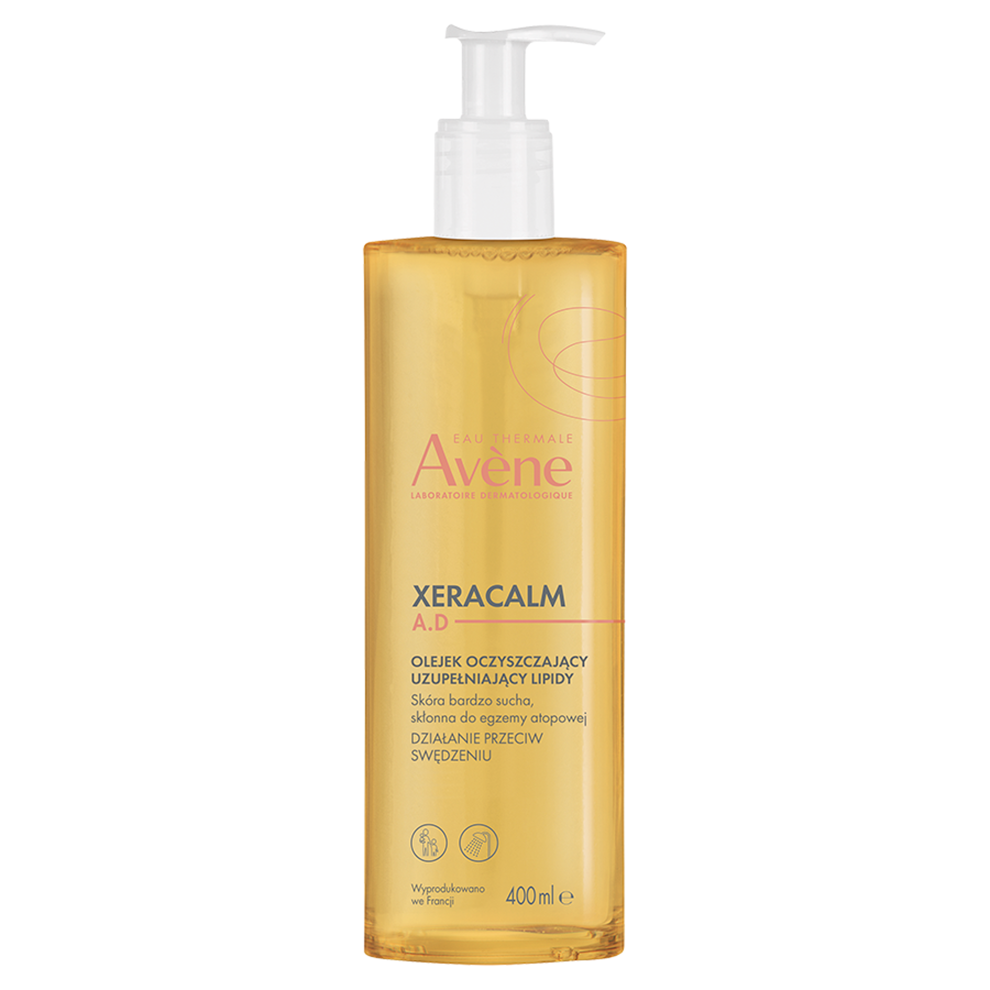 AVENE XERACALM A.D Olejek oczyszczający uzupełniający lipidy, 400 ml zdjęcie