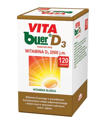 VITA BUER WITAMINA D3 2000 j.m. - 120 kaps. zdjęcie