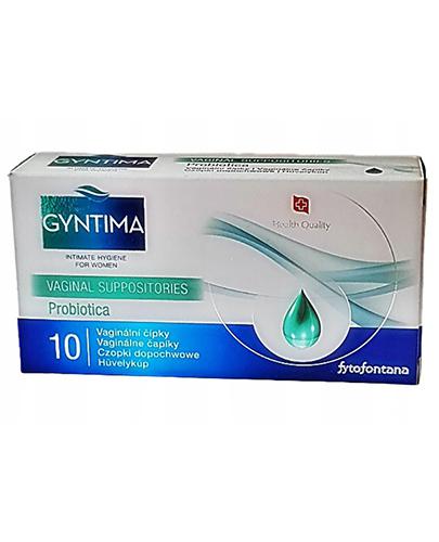 Fytofontana Gyntima Czopki dopochwowe Probiotica, 10 szt., cena, opinie, wskazania  zdjęcie