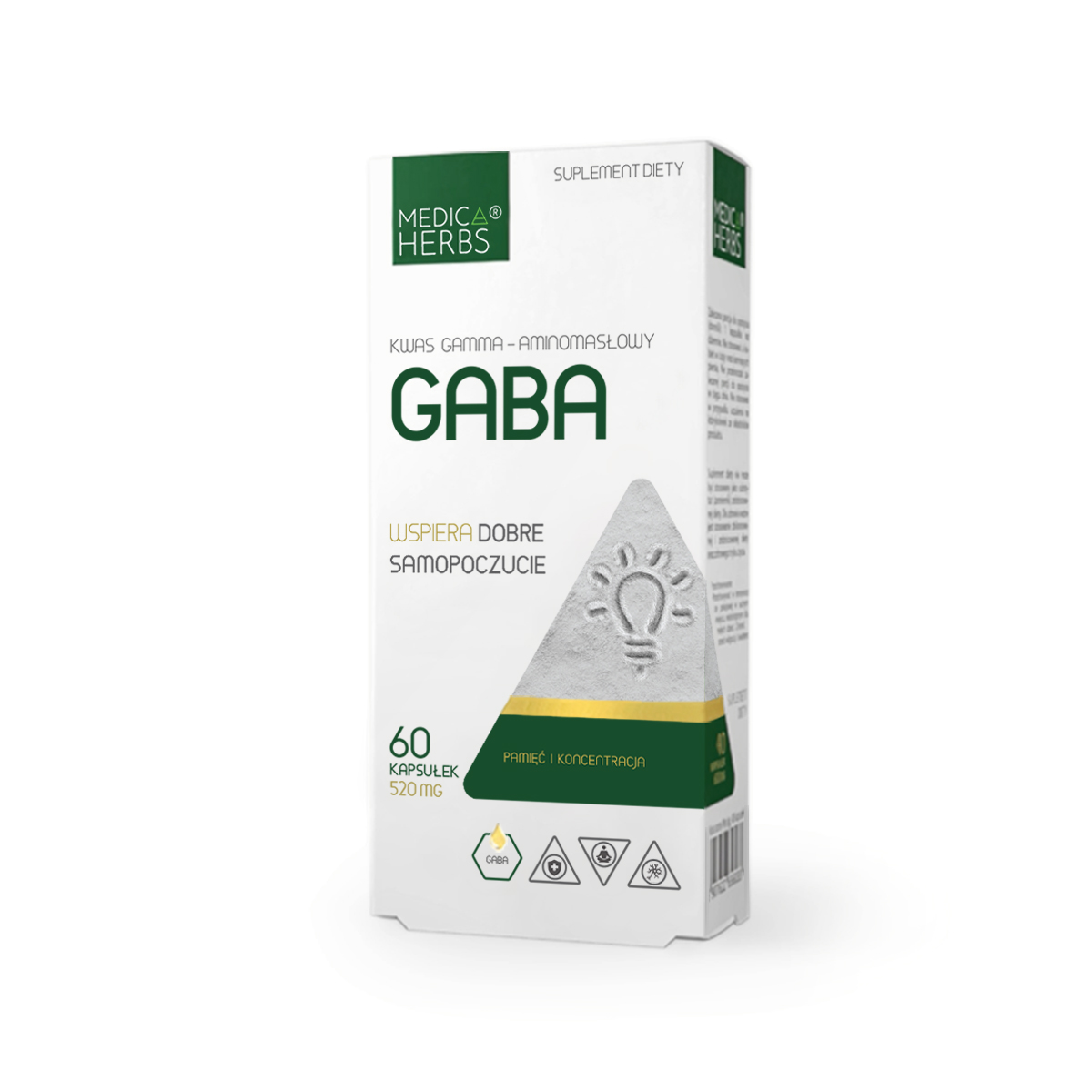Medica Herbs GABA 520 mg, 60 kapsułek