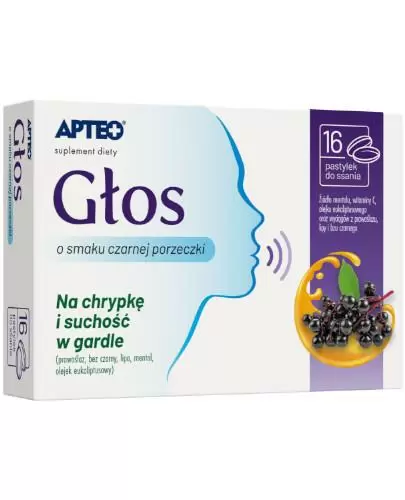 Apteo Głos 16 pastylek do ssania zdjęcie