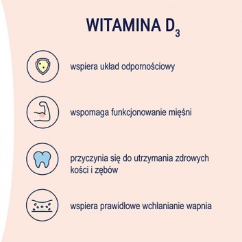 NATURELL Witamina D3 2000 j.m., 60 tabl. do ssania