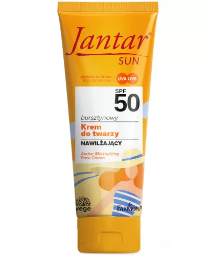 Farmona Jantar Sun SPF50 bursztynowy nawilżający krem do twarzy 50 ml zdjęcie