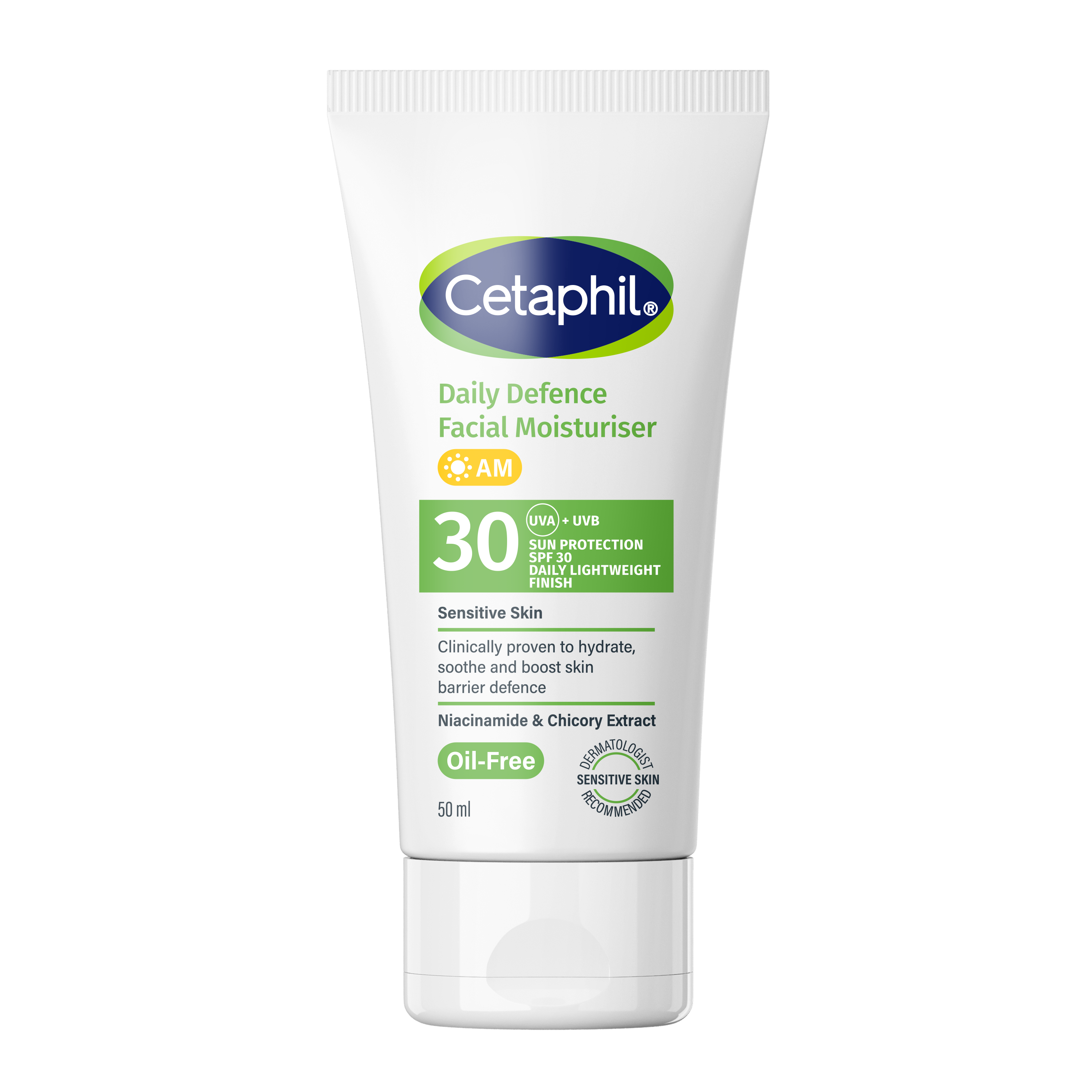 Cetaphil Daily Defence Facial Moisturiser, krem nawilżający na dzień SPF 30, 50 ml