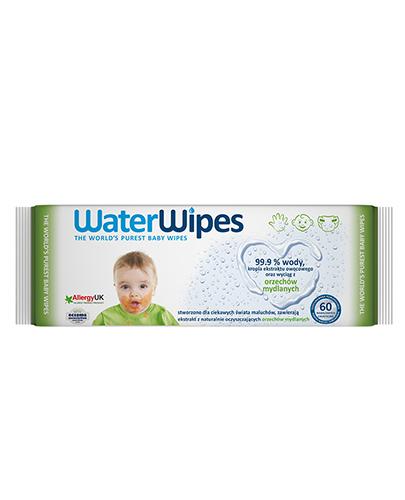 WaterWipes chusteczki nasączane wodą z dodatkiem wyciągu z orzechów mydlanych Soapberry, 60 sztuk zdjęcie