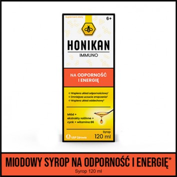 Honikan Immuno syrop na odporność energię 120 ml zdjęcie
