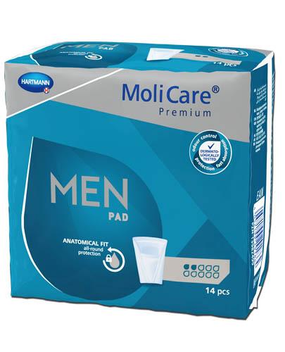 Hartmann MoliCare Premium MEN PAD 2 krople, Anatomiczne wkłady chłonne, 14 sztuk zdjęcie