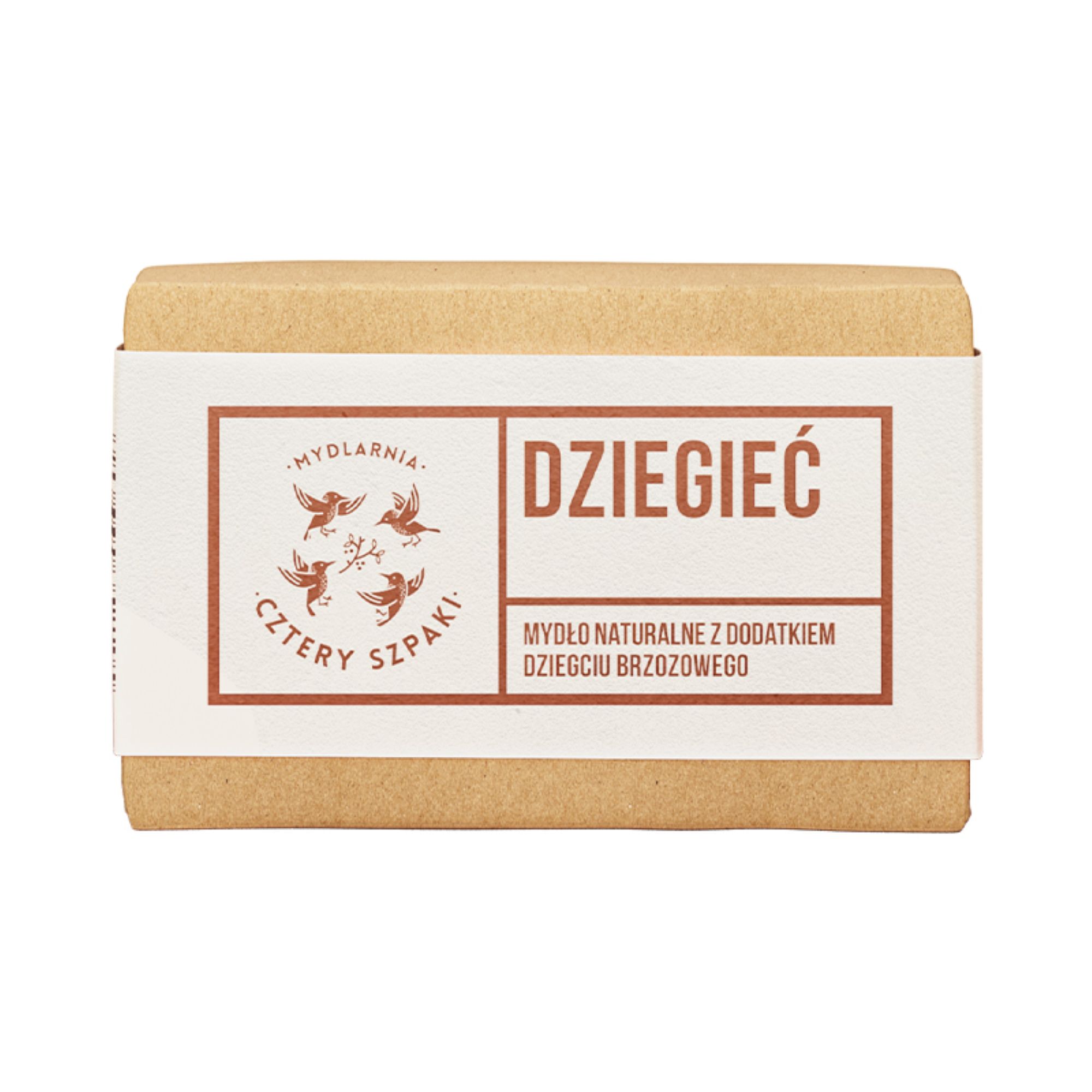 Mydlarnia Cztery Szpaki, Dziegieć, Mydło naturalne z dodatkiem dziegciu brzozowego, 110 g  zdjęcie