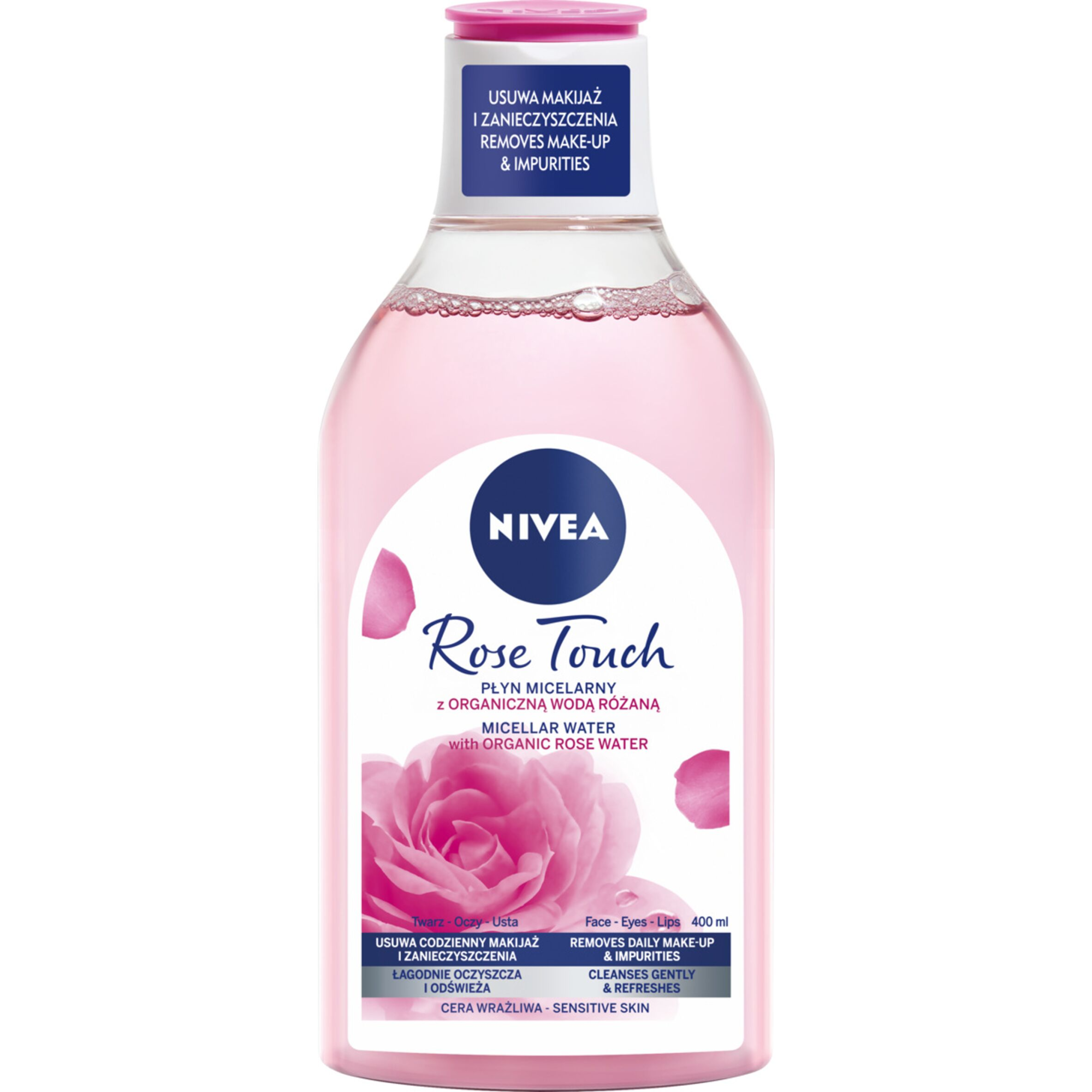 Nivea Rose Touch płyn micelarny z organiczną wodą różaną, 400 ml zdjęcie