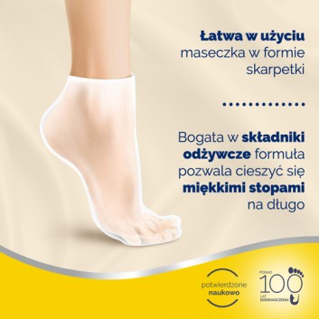 Scholl PediMask skarpetki nawilżające do stóp z olejkiem makadamia SPA 1 para