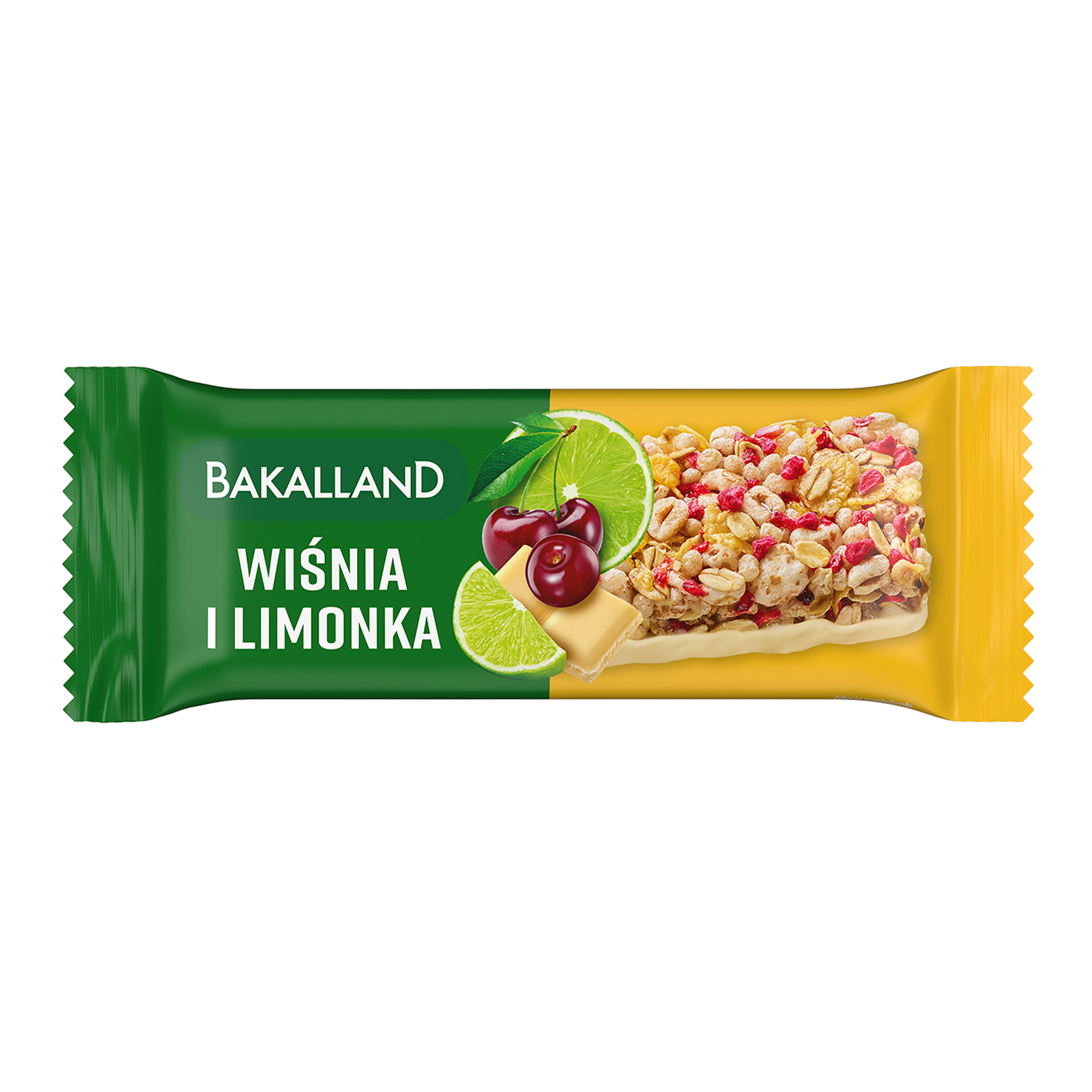 Bakalland BA! Baton zbożowy Wiśnia i limonka Relax, 38 g zdjęcie