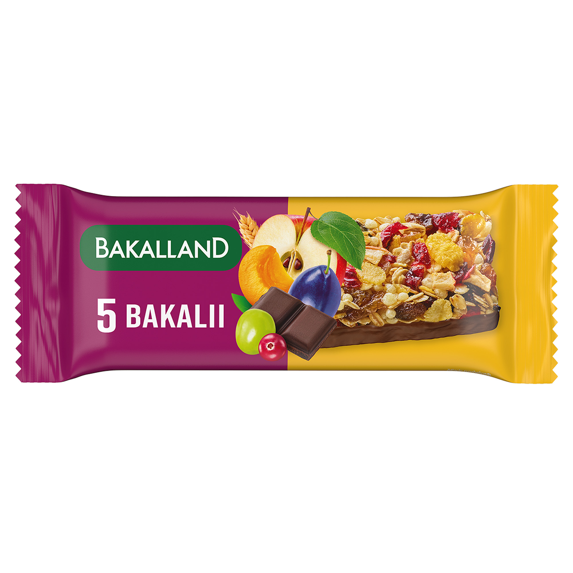 BAKALLAND BA! Baton zbożowy, 5 bakalii, 40 g zdjęcie