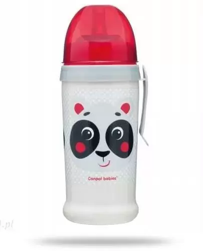 Canpol Babies Hello Little kubek niekapek z rurką dla dzieci 12m+ 350 ml [56/510_bei] zdjęcie
