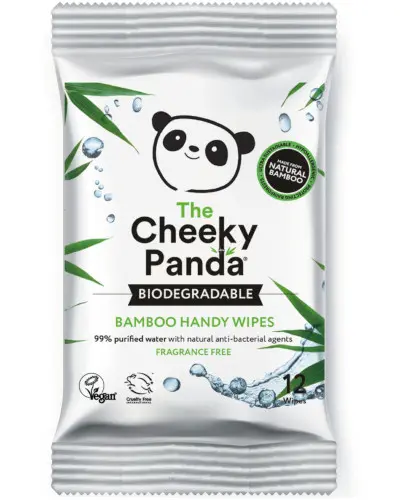 THE CHEEKY PANDA HANDY WIPES Chusteczki nawilżane, 12 sztuk zdjęcie