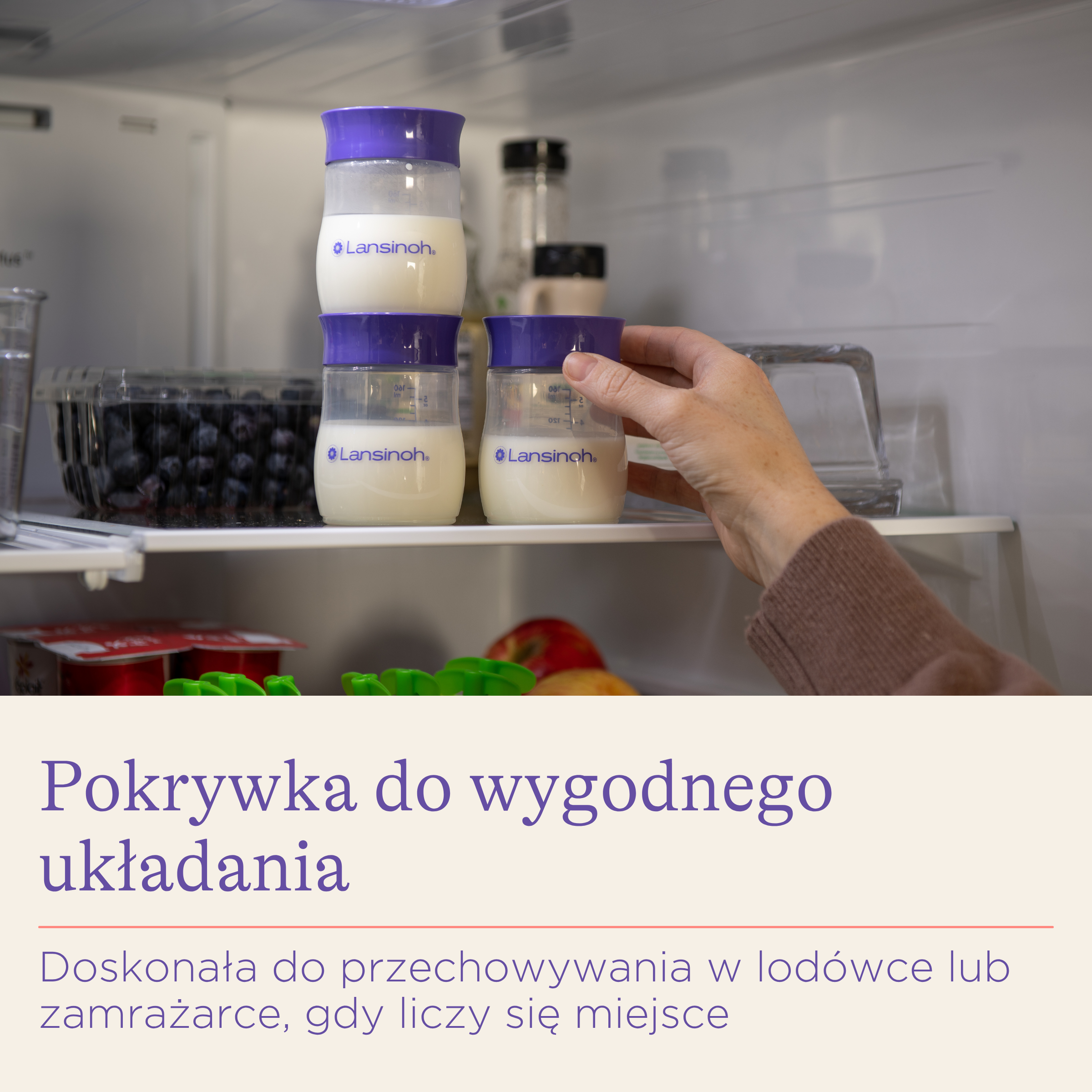LANSINOH Butelki do przechowywania pokarmu, 4 sztuki