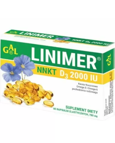 Linimer NNKT D3 2000 IU 60 kapsułek zdjęcie