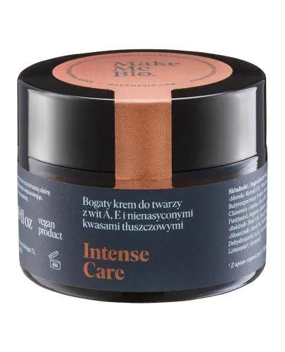 Make Me Bio, Intense Care, Bogaty krem do twarzy z witaminą A, E i nienasyconymi kwasami tłuszczowymi, 50 ml zdjęcie