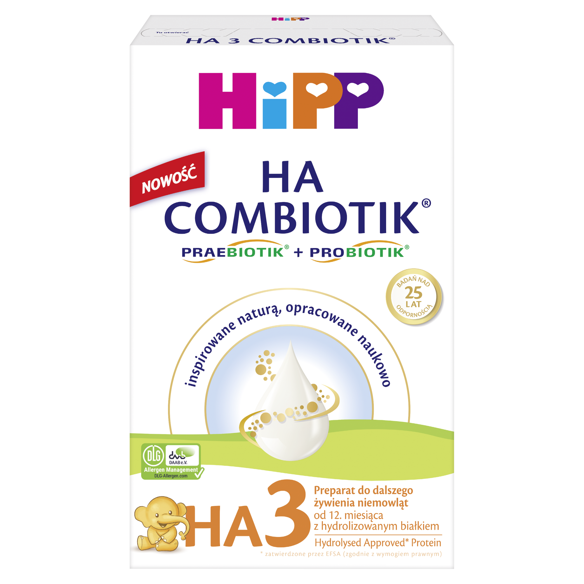 HiPP 3 HA COMBIOTIK, preparat do dalszego żywienia niemowląt, 350 g zdjęcie