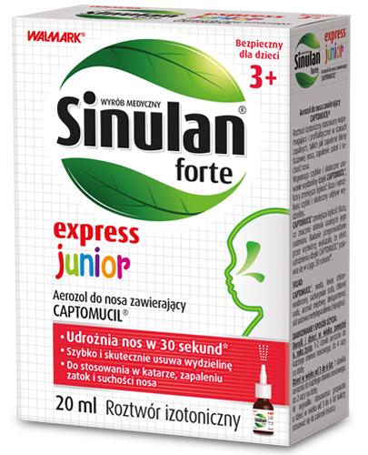 SINULAN EXPRESS FORTE JUNIOR Aerozol do nosa - 20 ml zdjęcie