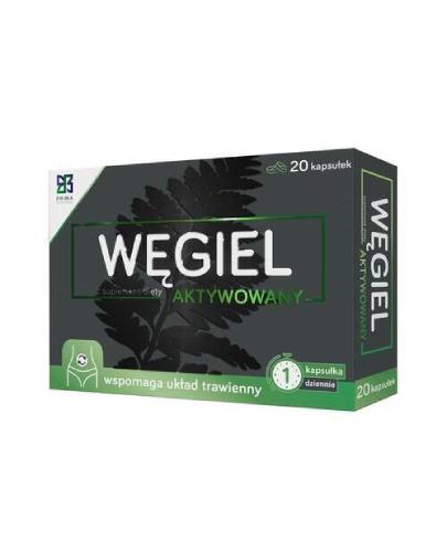 Prima Pharma Węgiel aktywowany, 20 kapsułek zdjęcie