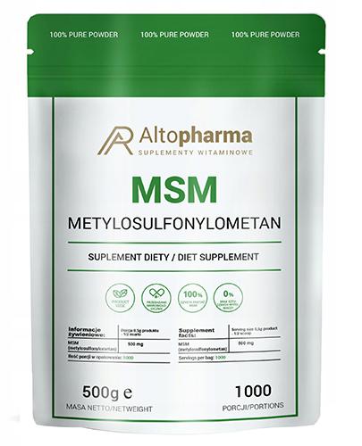Altopharma MSM Siarka Organiczna proszek 500 g zdjęcie