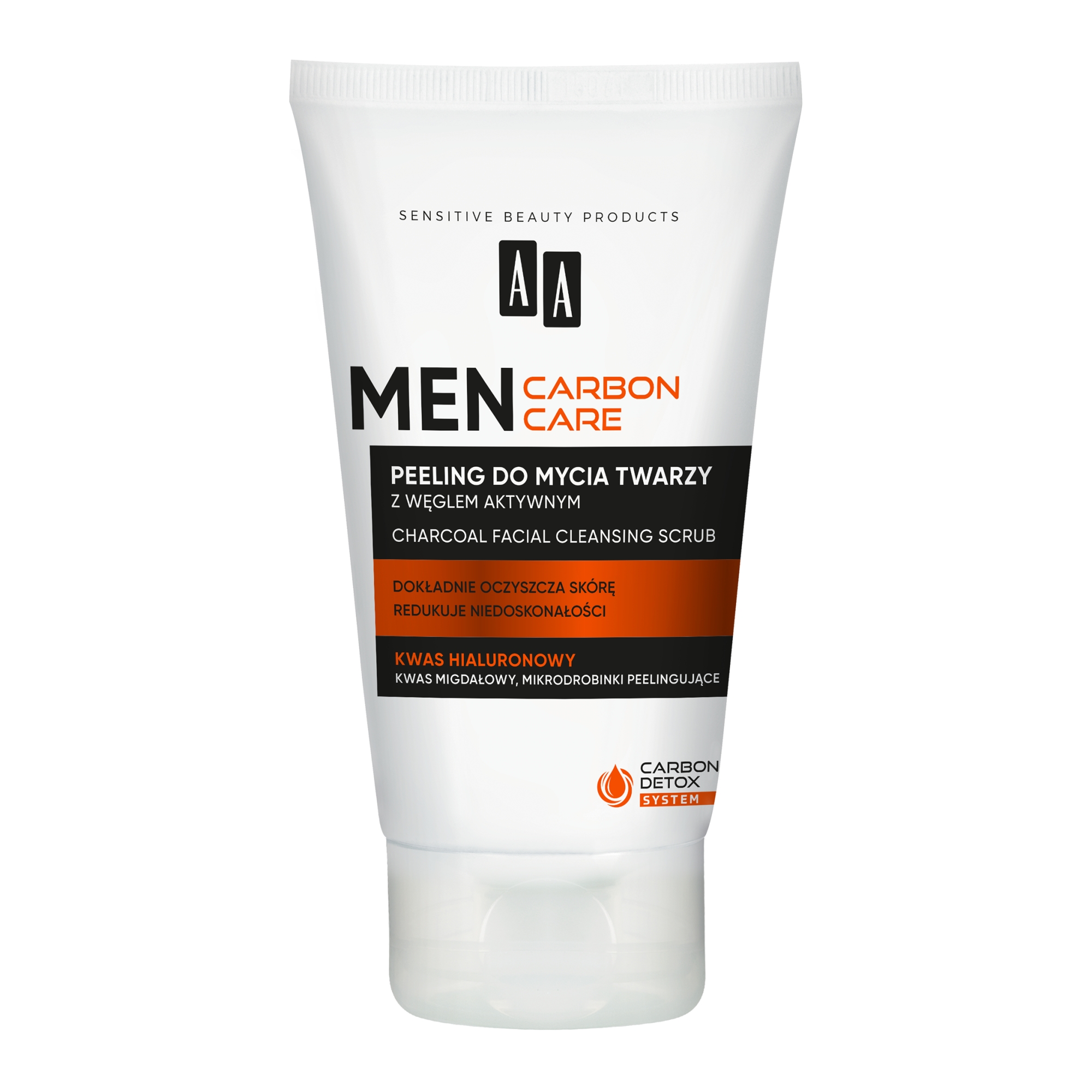 AA Men Carbon Care peeling do mycia twarzy z węglem 150 ml zdjęcie
