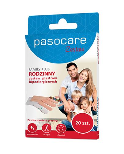 Pasocare Family Plus Zestaw rodzinny plastrów hipoalergicznych, 20 sztuk zdjęcie