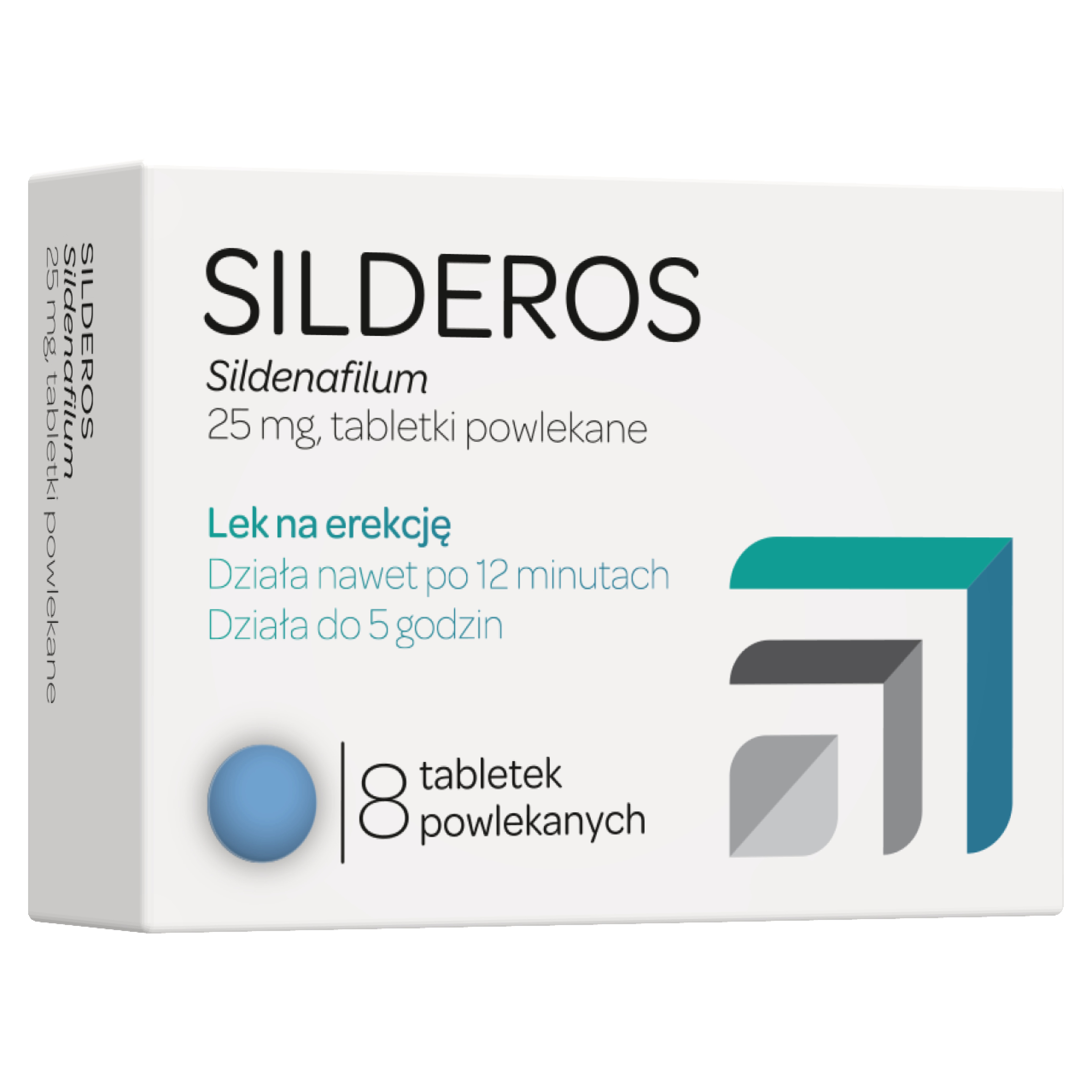 Silderos, 25 mg, 8 tabletek powlekanych zdjęcie