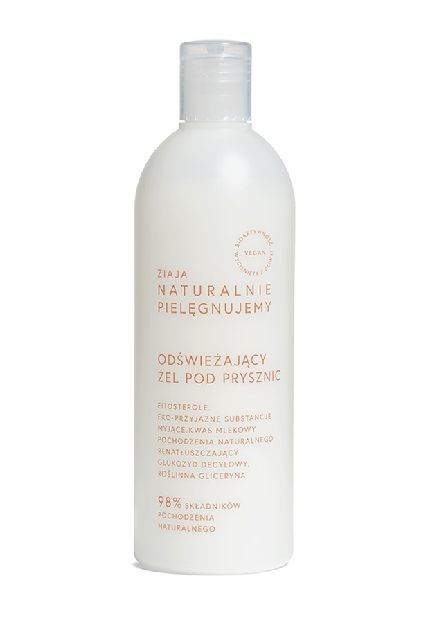 Ziaja Naturalnie Pielęgnujemy Odświeżający Żel pod prysznic, 400 ml, cena, opinie, wskazania zdjęcie
