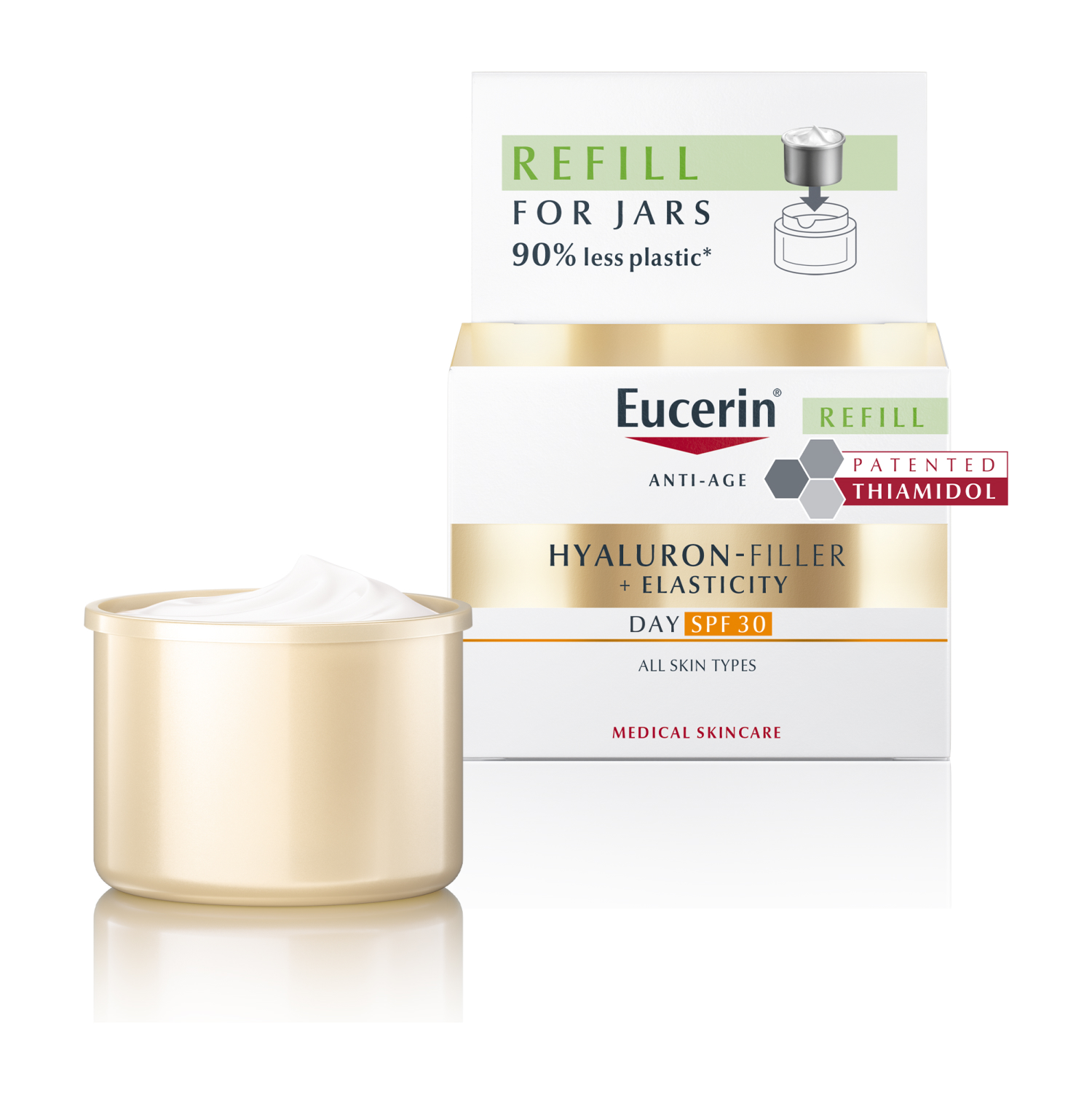 Eucerin Hyaluron-filler + elasticity krem na dzień SPF 30 refill, 50 ml zdjęcie