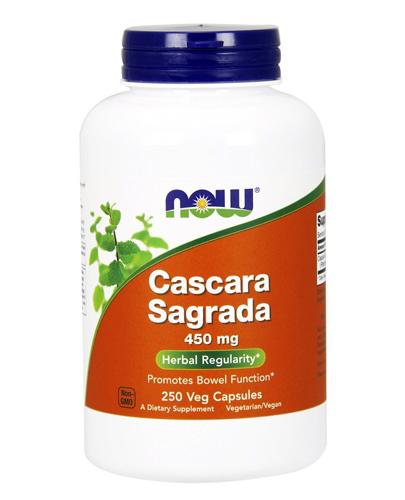 Now Foods Cascara Sagrada 450 mg - 250 kaps. NA układ pokarmowy - cena, opinie, właściwości  zdjęcie