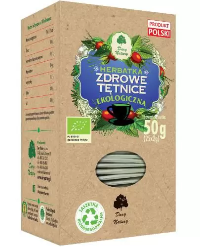 Dary Natury herbatka zdrowe tętnice ekologiczna 25 saszetek zdjęcie