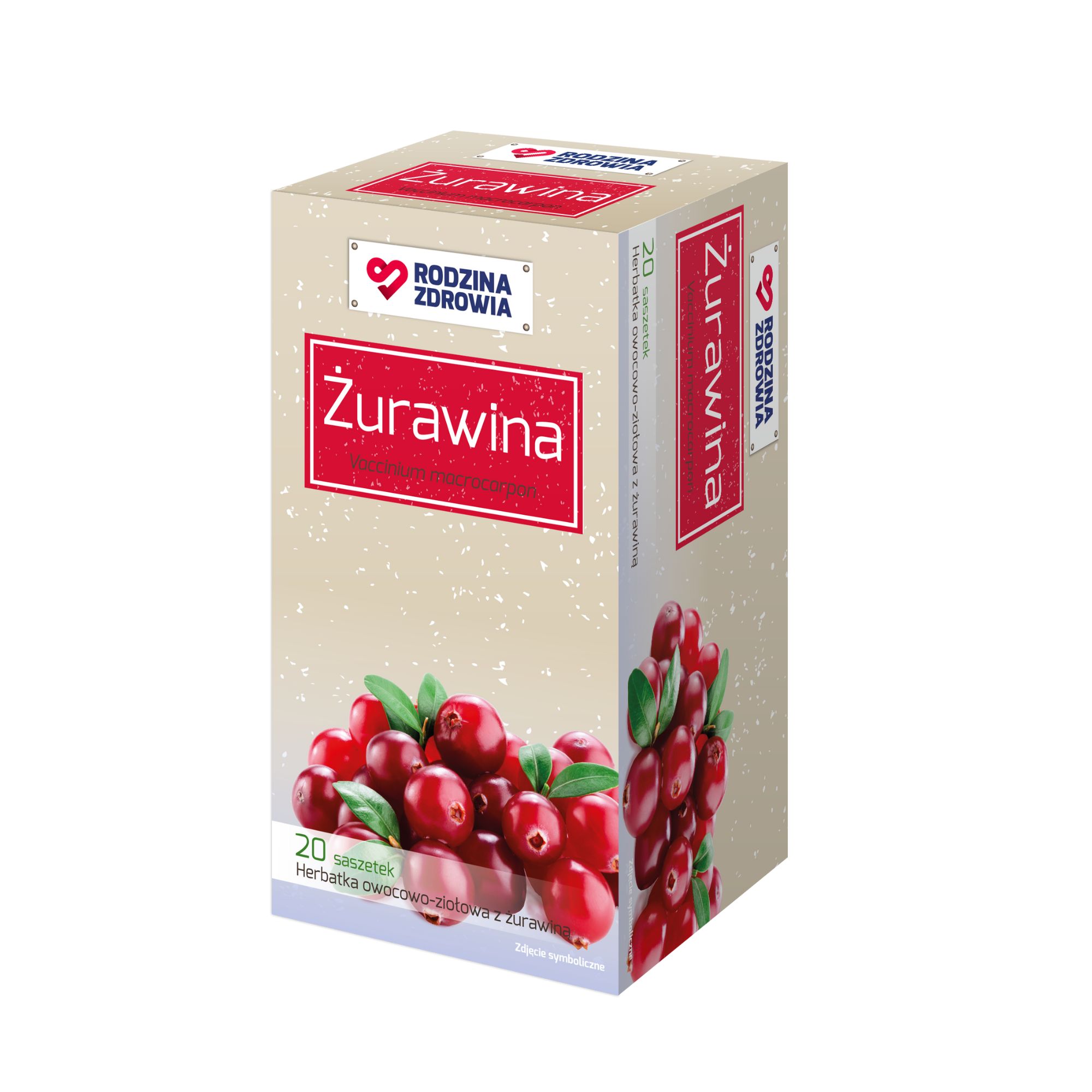 Rodzina Zdrowia Herbatka Żurawina 20 saszetek zdjęcie